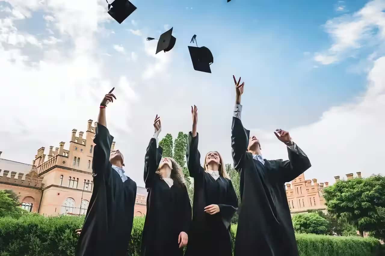 Students studying abroad